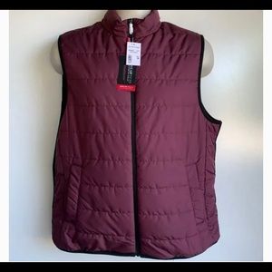 NEW Awearness Kenneth Cole AWEAR-TECH Wine (M) and Black (S) Puffer Vest Men's.